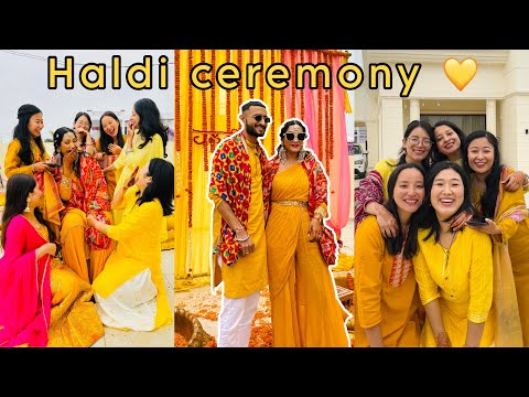 Friend’s wedding Day 2 | Haldi Ceremony💛 & Shopping in Jalandhar city, Punjab🛍️