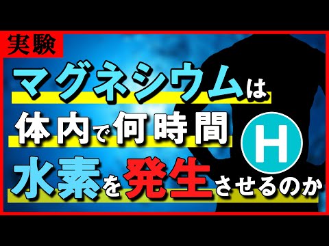 マグネシウム粒を飲み込むと体内で何時間水素を発生し続けるのか