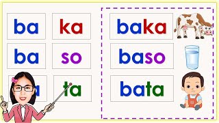 Filipino Reading Lesson | Pagbasa ng salitang may dalawang pantig | Magsanay at matutong bumasa