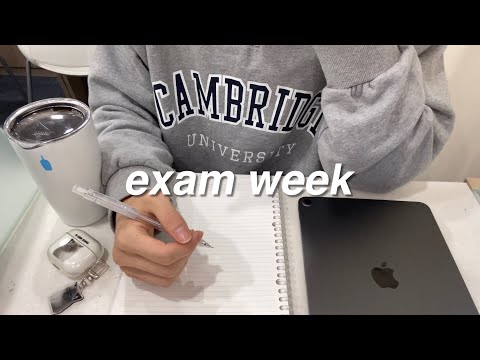 exam week study vlog | exam week for high school students | productive days | lots of studying