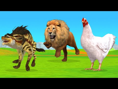 चतुर मुर्गी और लकड़बग्घा नैतिक कहानी - Hen & Hyena Story - Panchatantra Moral - 3d Stories in Hindi