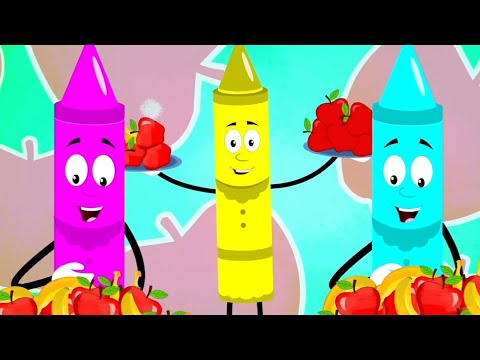 ABC Song - Crayons Nursery Rhymes And Kids Songs