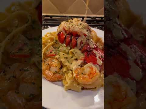 Lobster Pasta Dream 💭 #lobtser #pasta #shrimp #viral