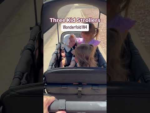 Three kid stroller options: Zoe Trio, Uppababy Vista, and Wonderfold W4. #momofmultiples