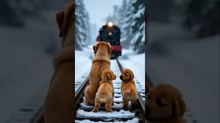 A dog's heroic act saves a train passenger from danger #rescue #dog #shorts