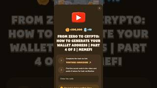 From zero to crypto: Memefi video code | #memefivideocode #gaming #shortvideos #shorts #viralshorts