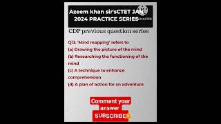 #ctet #ctetexam2024 #ctetcdppedagogy #ctetcdpquestions #CTET CDP PRACTICE QUESTIONS JANUARY 2024