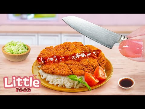 Cooking Made Easy!! Super Easy Miniature Japanese Tonkatsu 🌸 Little Food Cooking