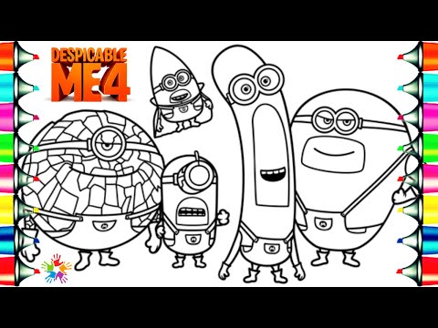 Mega Minions / Despicable Me 4 Coloring Pages