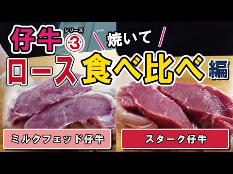 【スタッフレポート】仔牛シリーズその③　年間500トン以上を仕入れる担当者が焼いて食べる「仔牛食べ比べ」～ロース編～