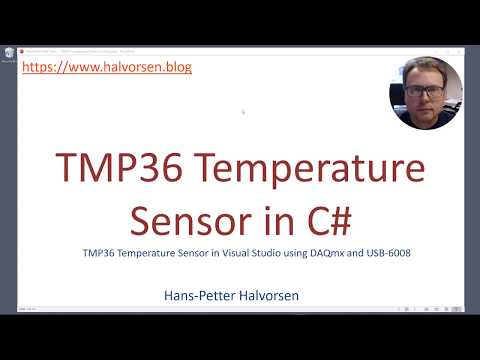 TMP36 Temperature Sensor in Visual Studio using DAQmx and USB-6008