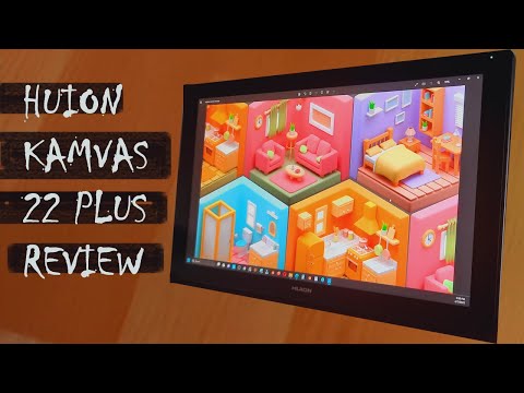 Huion Kamvas 22 Plus Review | Graphic Pen Display tablet for artists