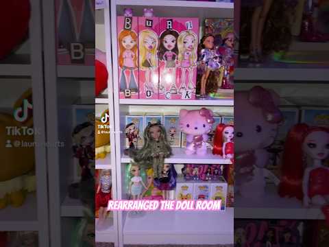 I love re-arranging the doll room!! #dollroom #dolls #bratz #barbie #barbiecore #monsterhigh #funko