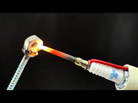 How to make a simple welding machine from spark plug at home! Genius invention