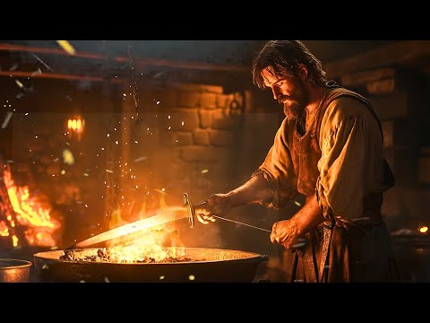 Forging and Tempering Medieval Swords | Celtic Music to Help You Relax and Relieve Stress