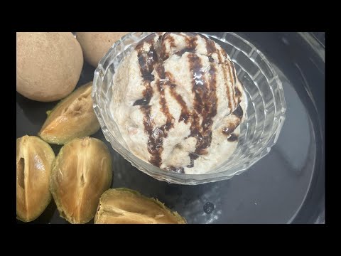 Delicious Homemade Chikoo Ice Cream Recipe - A Refreshing Summer Treat | Sapota Icecream