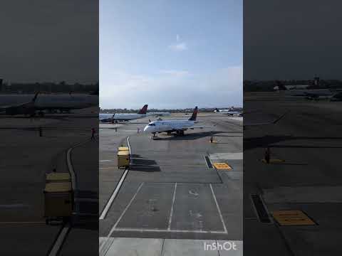 Delta Plane Being Wheeled Around at Los Angeles Airport