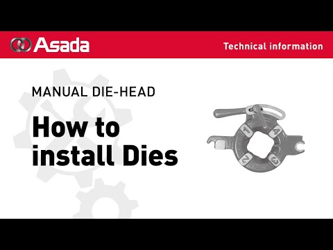 MANUDAL DIE HEAD How to install Dies