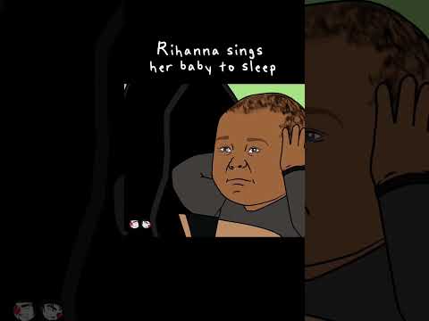 Rihanna sings her baby to sleep