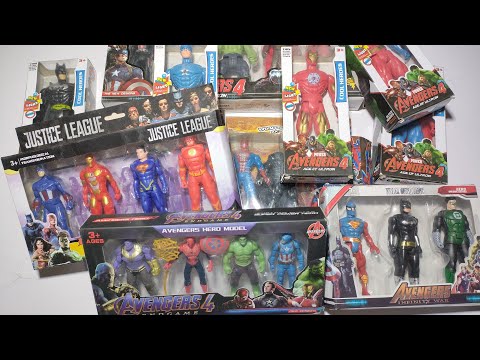 AVENGERS TOYS/Action Figure/Unboxing/Cheap Price/Ironman, Thor, Spiderman, Captain America vs/ASMR