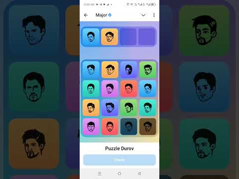 MAJOR Coin Puzzle Durov #majorcoin #puzzlegame #tapcoin