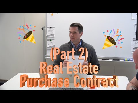 [Realtor Training] Real Estate Purchase Contract (Part 2/5)