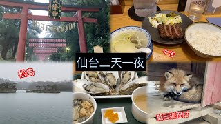 【仙台vlog】仙台二天一夜怎麼玩？交通套票、市區、松島交通方式/景點/牡蠣🦪、冬天必去藏王狐狸村🦊