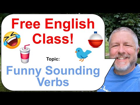 Let's Learn English! Topic: Funny Sounding Verbs! 🐦🤣🥊