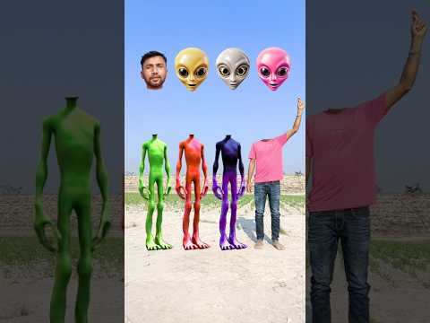 green red, purple & black alien vs Me correct headmatching new game magical video | #viral #vfx