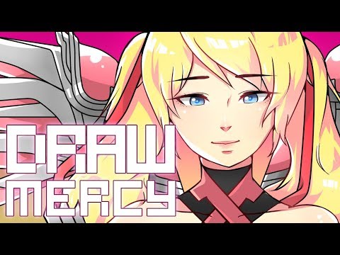 [SPEED PAINT] DRAW FANART MERCY OVERWATCH TIMELAPSE