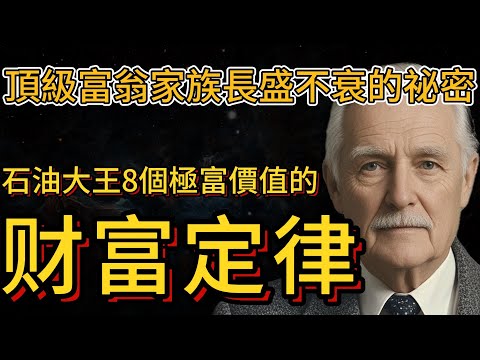 8個極富價值的財富定律，頂級富翁家族長盛不衰的祕密，石油大王洛克菲勒