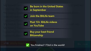 I completed the Bitlife Birthday Challenge! Step by step guide .