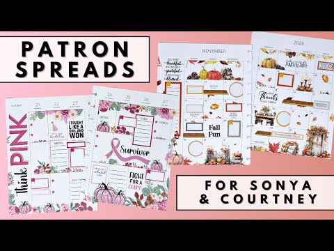 PLAN WITH ME | PATRON SPREADS FOR SONYA & COURTNEY | THE HAPPY PLANNER