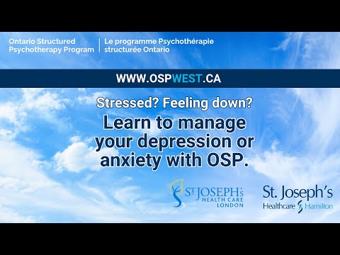 Welcome to Ontario Structured Psychotherapy - West Region