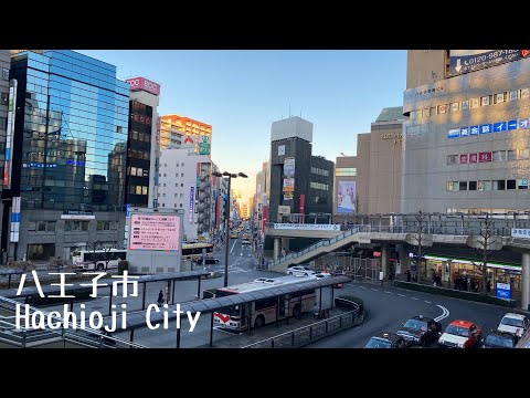 4K a-Walk around in Tokyo Hachioji City (PM) 東京都 八王子市 (夕方)