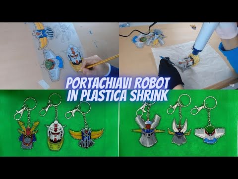 Creiamo con la Plastic Shrink #1 (Portachiavi Robot)