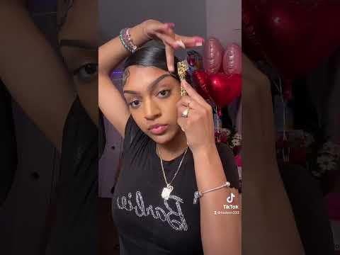 Straight Side Part Slick Back Tutorial 💌 - @lissluvv333 on Tiktok