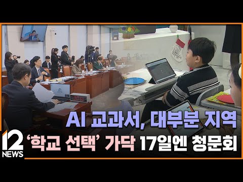 AI 교과서, 대부분 지역 '학교 선택' 가닥…17일엔 청문회 / EBS뉴스 2025. 01. 08