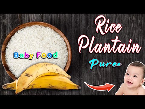 Baby food || Rice Plantain Baby food with Egg || 7month+ Baby Food || Weight Gain Baby Food with Egg