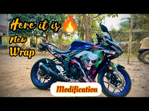 My Yamaha R3 new Wrap || Joker Edition || Modification || yamaha R3 || wrap and ride