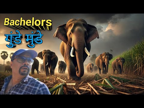 गुंडे मुंडे । Bachelor Group Of Wild Elephants। Bachelor Herd A Closer Look at Male Elephant Groups