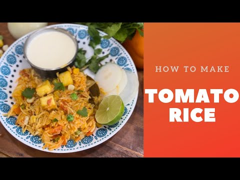 🍅 Tomato Rice Recipe | Tomato Bath | Tomato Pulao 🍚