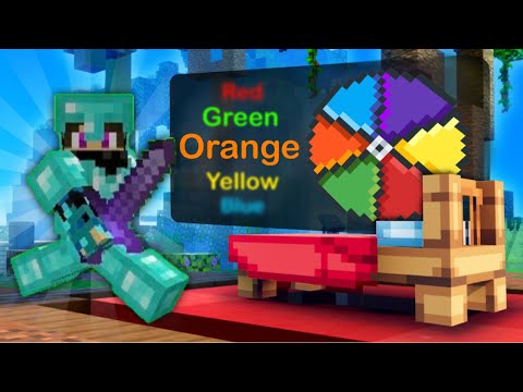 BEDWARS But If I Touch The Colour ORANGE I DIE