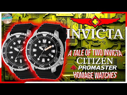 A Tale Of Two Invicta Citizen Promaster Homage Watches! | 44832 & 44834 Unbox & Review