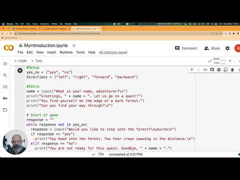 Python 101 Create your own adventure