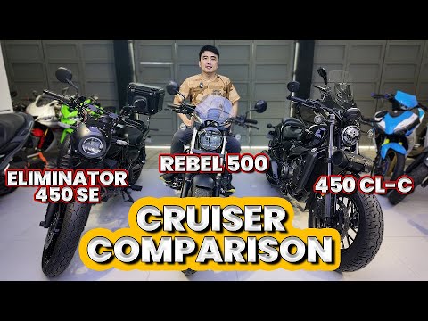 Which Is The Best Beginner Cruiser?| Eliminator 450 VS Rebel 500 VS 450 CLC