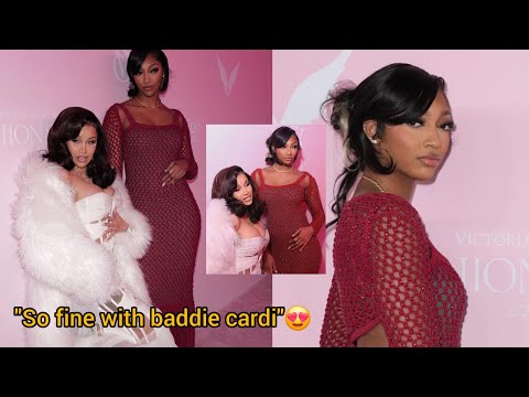 Angel Reese and Cardi b pop out together looking fine at Victoria's Secret Fashion Show