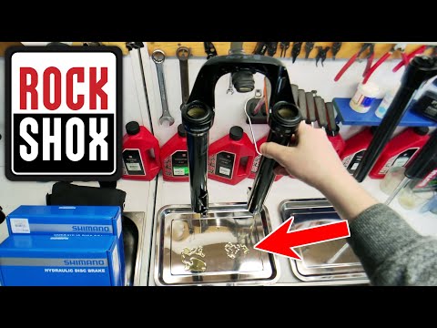 What's inside a new Rockshox Judy bike fork. Bicycle fork review and lubrication.