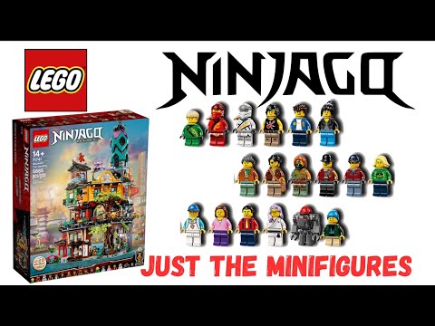 LEGO Ninjago City Gardens (71741) - Just the Minifigures stop motion speed build