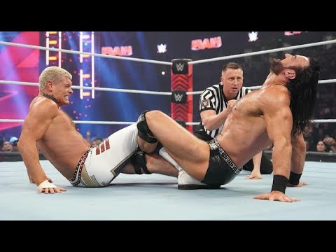 Drew Mclntyre Vs Cody Rhodes Full Match on WWE Live Event